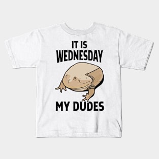 It Is Wednesday My Dudes Kids T-Shirt
